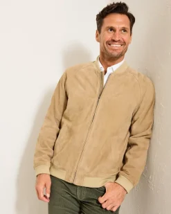 Tommy Bahama Jackets & Outerwear<Collector's Series '24 Paradise Oasis Suede Bomber Jacket