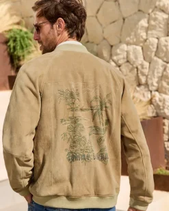 Tommy Bahama Jackets & Outerwear<Collector's Series '24 Paradise Oasis Suede Bomber Jacket
