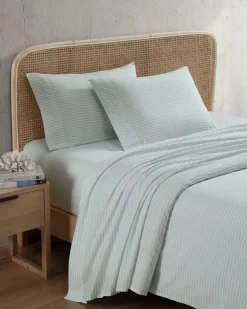 Tommy Bahama Sheet Sets & Bedskirts<Cool Beach Stripe 4-Piece Queen Sheet Set