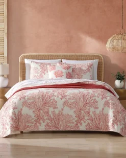 Tommy Bahama Quilts & Blankets<Coral Garden Reversible 2-Piece Twin Quilt Set