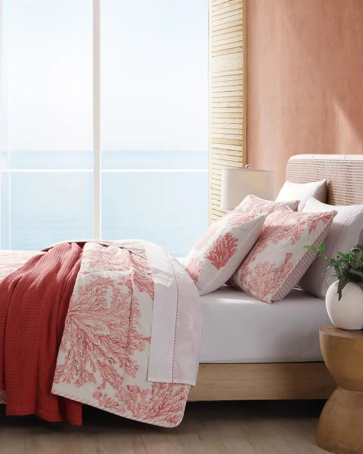 Tommy Bahama Quilts & Blankets<Coral Garden Reversible 2-Piece Twin Quilt Set