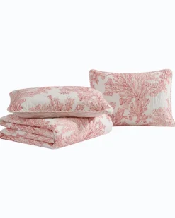 Tommy Bahama Quilts & Blankets<Coral Garden Reversible 2-Piece Twin Quilt Set