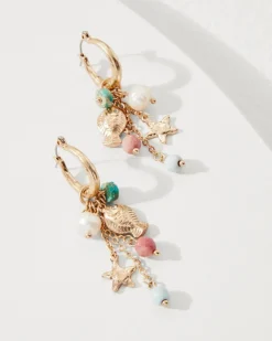 Women Tommy Bahama Jewelry<Coral Isles Sealife Charm Drop Earrings