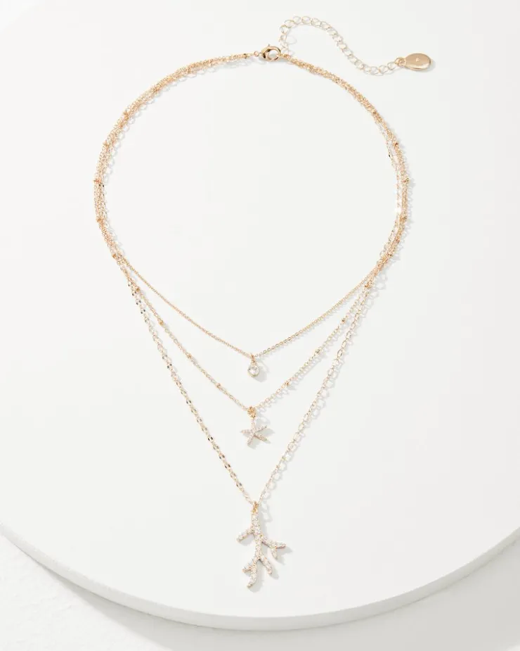 Women Tommy Bahama Jewelry<Coral Isles Sealife Charm Layered Necklace