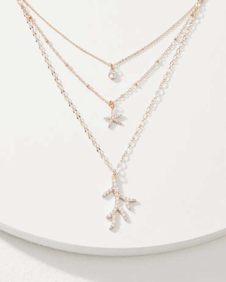 Women Tommy Bahama Jewelry<Coral Isles Sealife Charm Layered Necklace