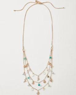 Women Tommy Bahama Jewelry<Coral Isles Semi-Precious Stone & Pearl Layered Necklace