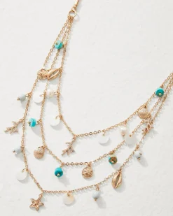 Women Tommy Bahama Jewelry<Coral Isles Semi-Precious Stone & Pearl Layered Necklace