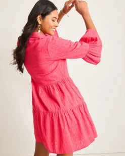Women Tommy Bahama Beach Coverups|Dresses<Cotton Clip Jacquard Coverup Shirt Dress