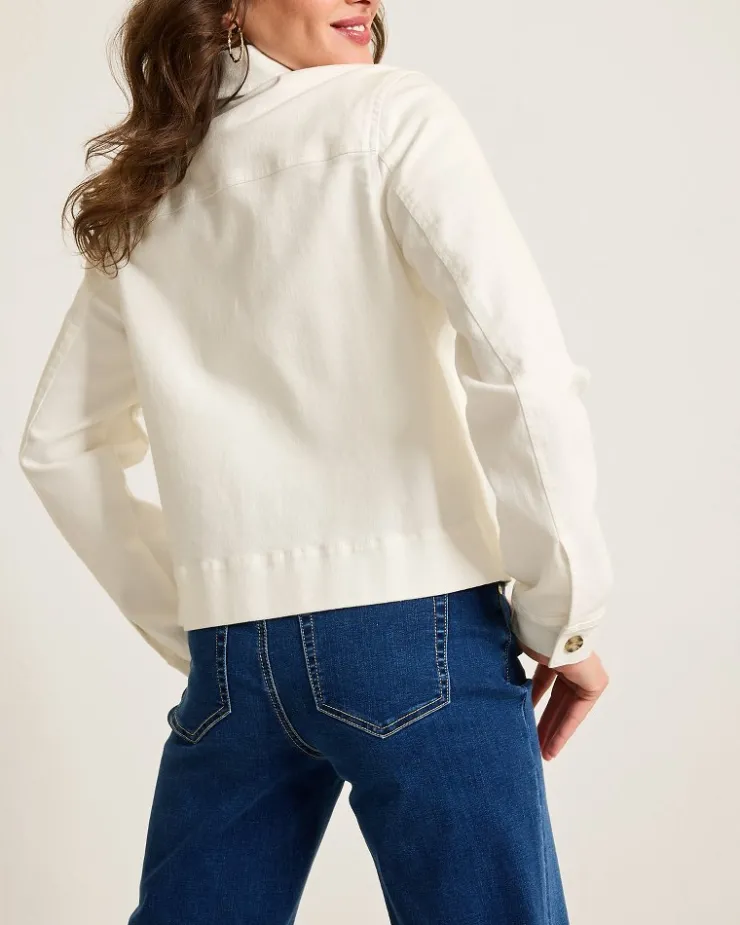 Women Tommy Bahama Jackets<Cotton Twill Cropped Peacoat