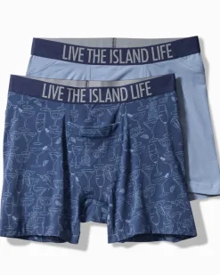 Tommy Bahama Underwear|Loungewear & Pajamas<Cotton-Modal Boxer Briefs - 2-Pack