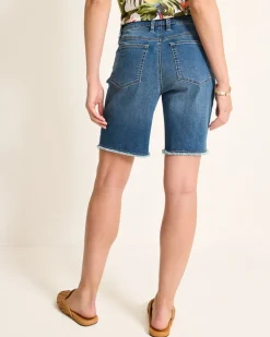 Women Tommy Bahama Shorts<Cut-Off Bermuda Denim Shorts
