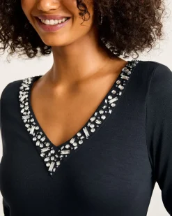 Women Tommy Bahama Dresses<Darcy Embellished V-Neck Dress