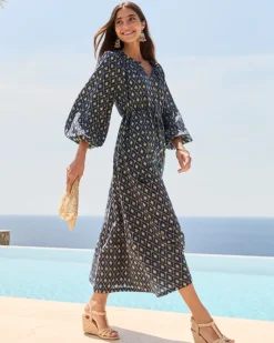 Women Tommy Bahama Dresses<Diamond Cay Long-Sleeve Maxi Dress