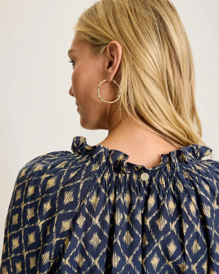 Women Tommy Bahama Tops & Shirts<Diamond Cay Smocked Peasant Top