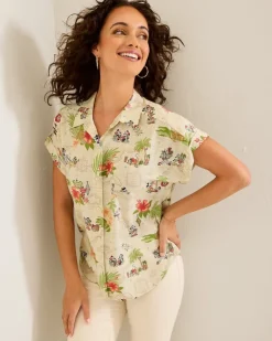 Women Tommy Bahama Tops & Shirts<Disney Huladay Adventures Camp Shirt