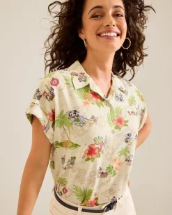 Women Tommy Bahama Tops & Shirts<Disney Huladay Adventures Camp Shirt