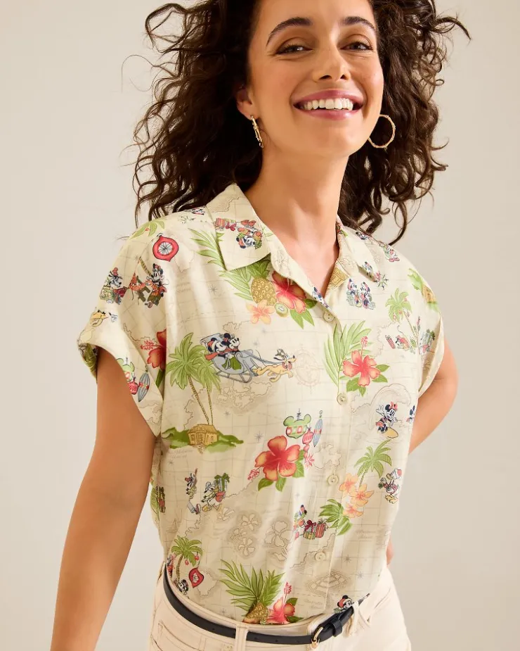 Women Tommy Bahama Tops & Shirts<Disney Huladay Adventures Camp Shirt