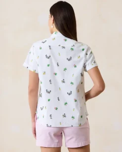 Women Tommy Bahama Tops & Shirts<Disney Nova Wave Beach Cruiser Camp Shirt