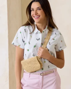 Women Tommy Bahama Tops & Shirts<Disney Nova Wave Beach Cruiser Camp Shirt