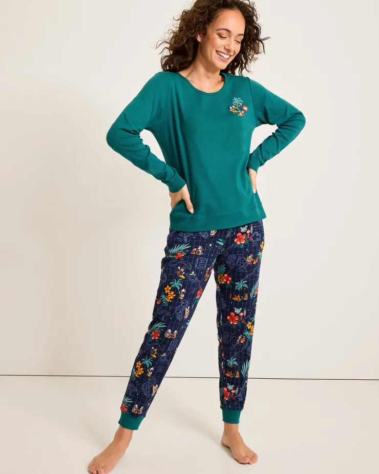 Women Tommy Bahama Sleepwear<Disney Women's Long Sleeve & Pants Family Pajama Set