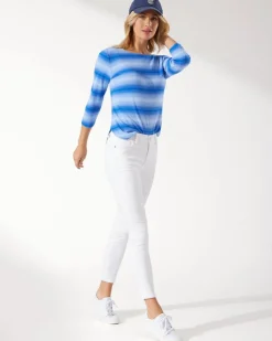 Women Tommy Bahama Pants & Crops|Jeans<Ella Twill High-Rise Ankle Jeans