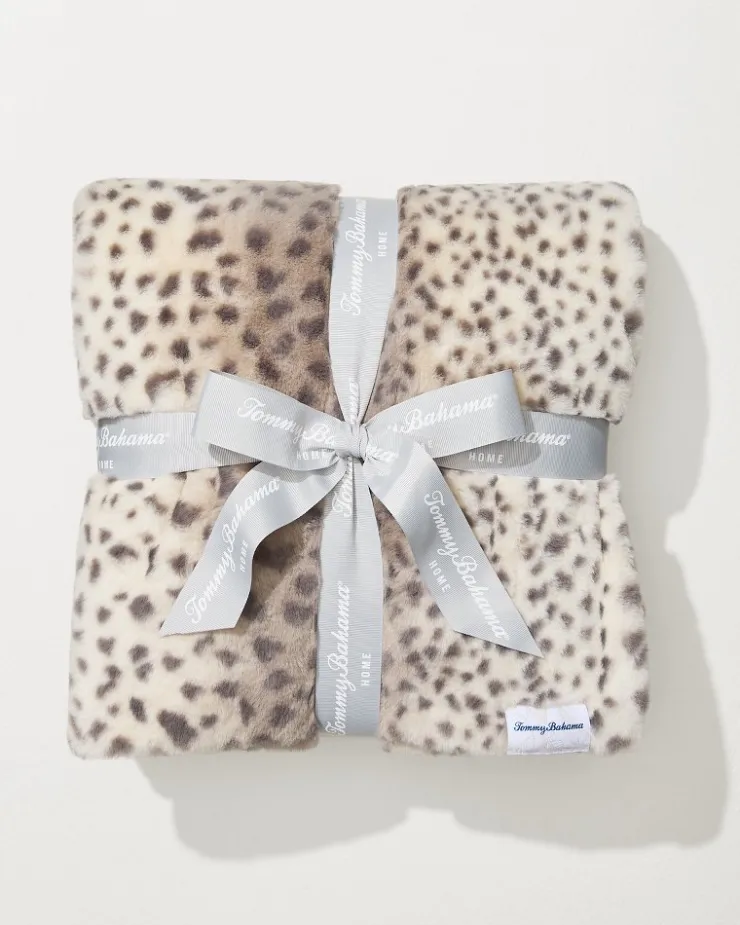 Tommy Bahama Throws<Faux Fur Printed Cheetah Throw