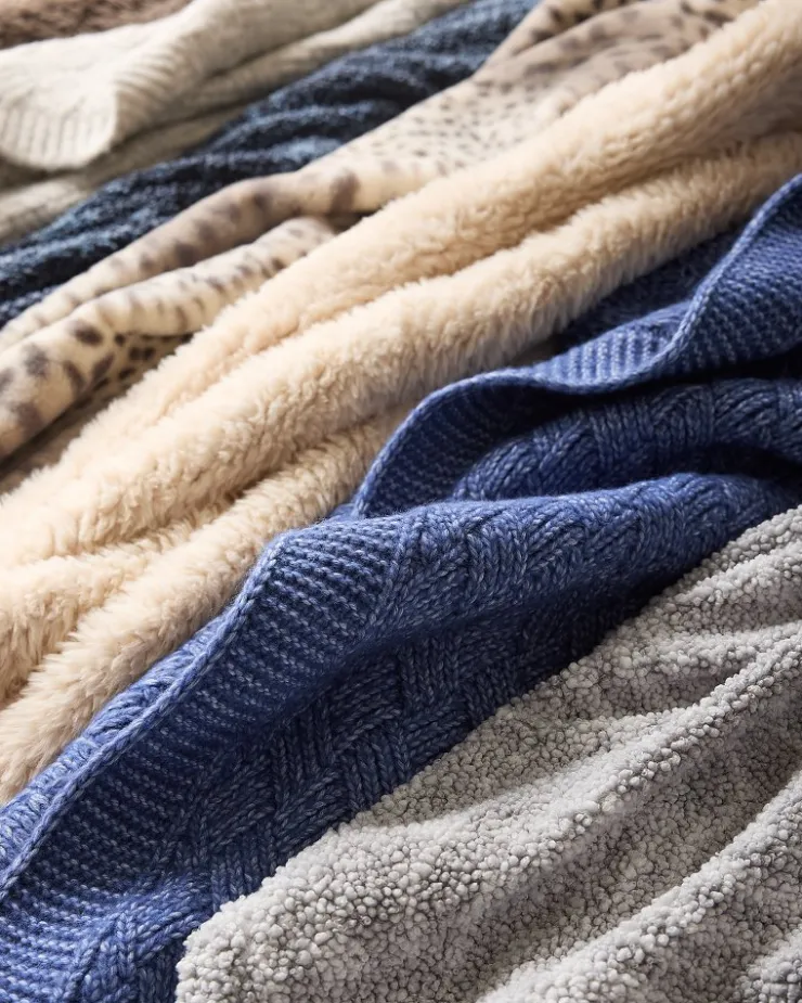 Tommy Bahama Throws<Faux Sable Knit Throw