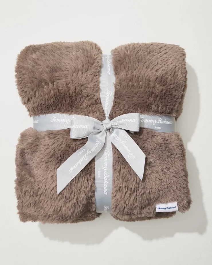 Tommy Bahama Throws<Faux Sable Knit Throw
