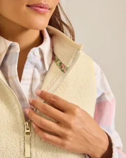Women Tommy Bahama Jackets|Sweatshirts<Faux Sherpa Hybrid Vest