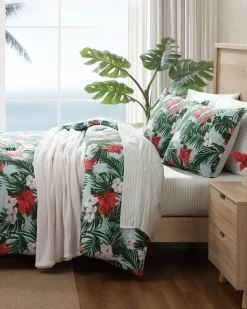 Tommy Bahama Comforters & Duvets<Festive Palms Reversible Full/Queen 3-Piece Comforter Set
