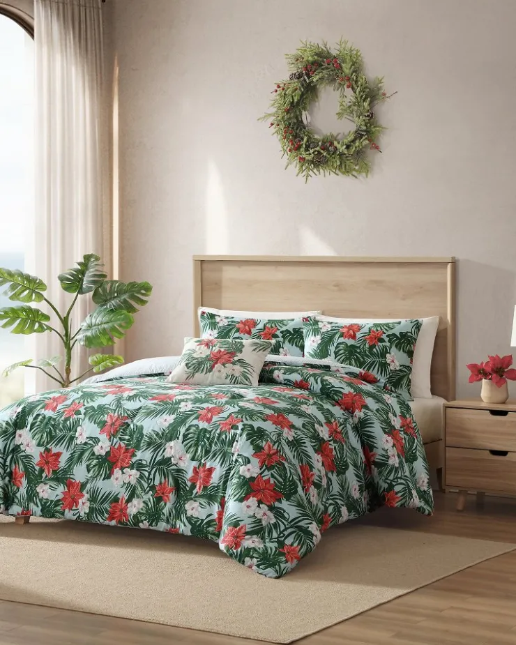 Tommy Bahama Comforters & Duvets<Festive Palms Reversible Full/Queen 3-Piece Comforter Set