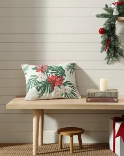 Tommy Bahama Pillows & Shams<Festive Palms Velvet Embroidered Decorative Pillow