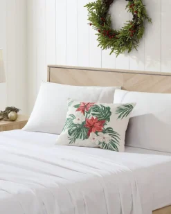 Tommy Bahama Pillows & Shams<Festive Palms Velvet Embroidered Decorative Pillow