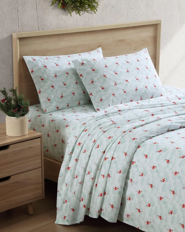 Tommy Bahama Sheet Sets & Bedskirts<Flamingo Santa 4-Piece King Sheet Set