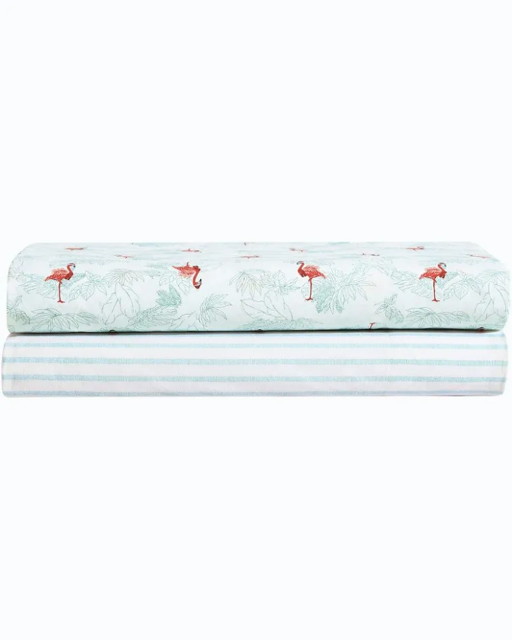 Tommy Bahama Sheet Sets & Bedskirts<Flamingo Santa 4-Piece King Sheet Set