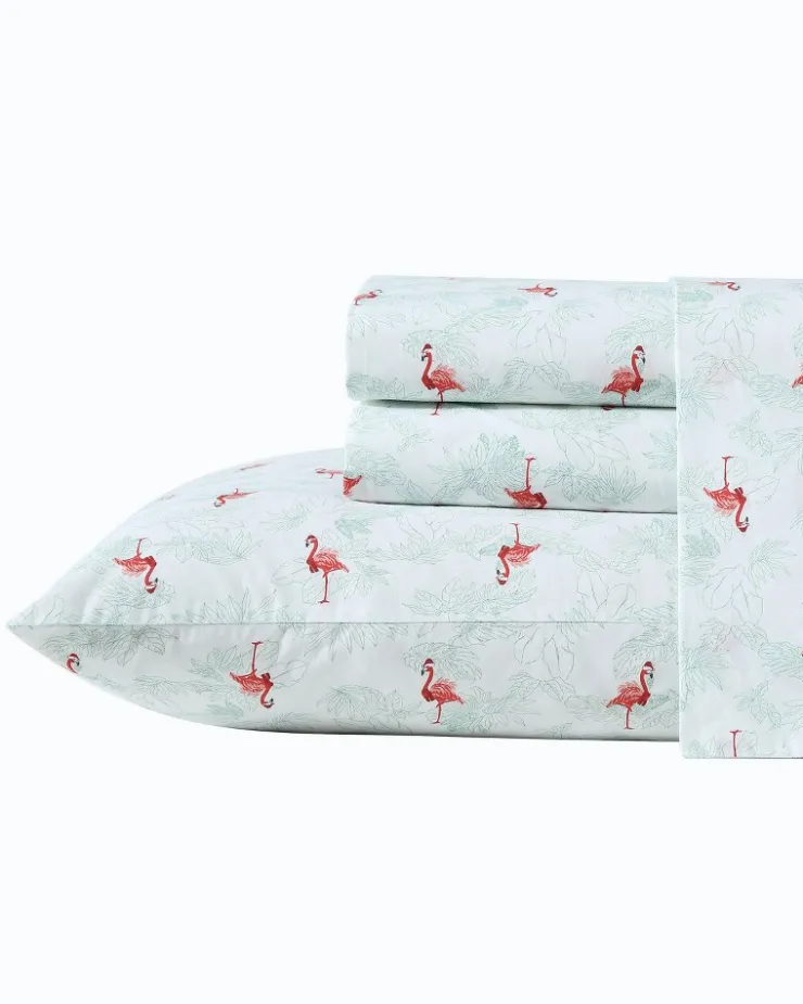 Tommy Bahama Sheet Sets & Bedskirts<Flamingo Santa 4-Piece Queen Sheet Set