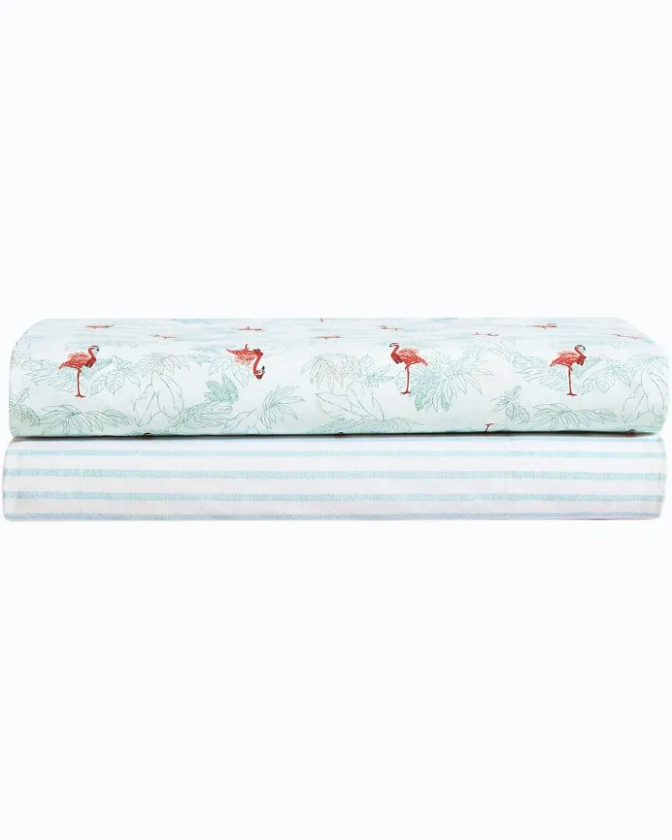 Tommy Bahama Sheet Sets & Bedskirts<Flamingo Santa 4-Piece Queen Sheet Set