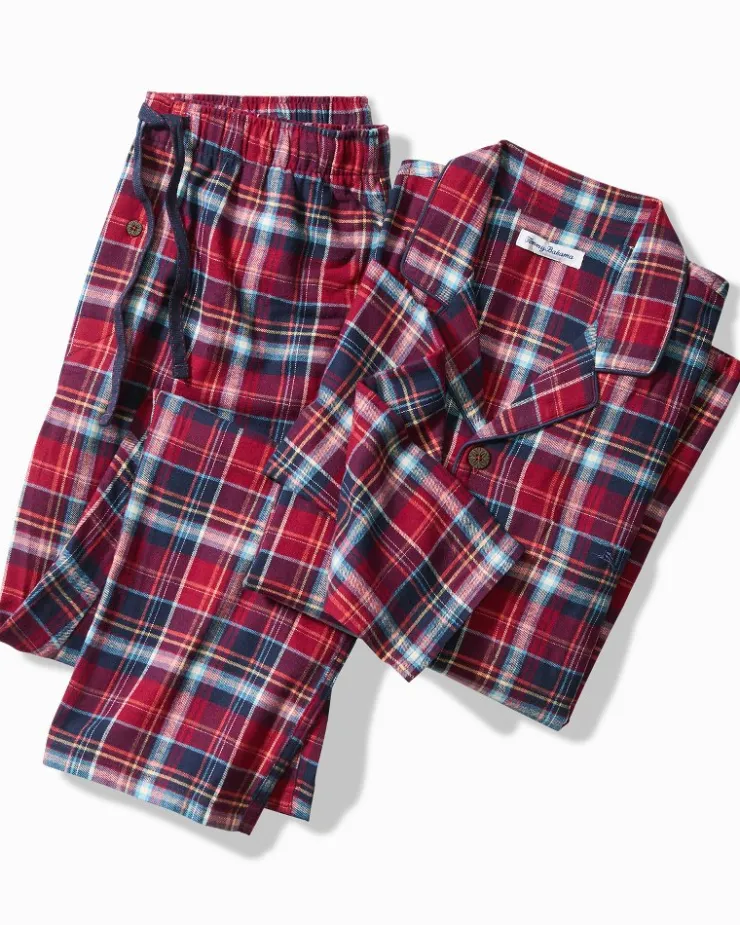 Tommy Bahama Loungewear & Pajamas<Flannel Long Sleeve & Pants Pajama Set