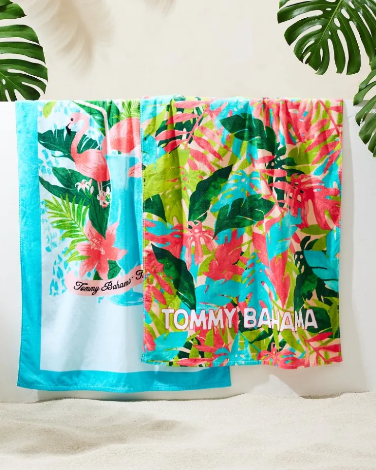 Tommy Bahama Beach Towels<Flocktail Club & Fiesta Jungle Beach Towels - Set of 2