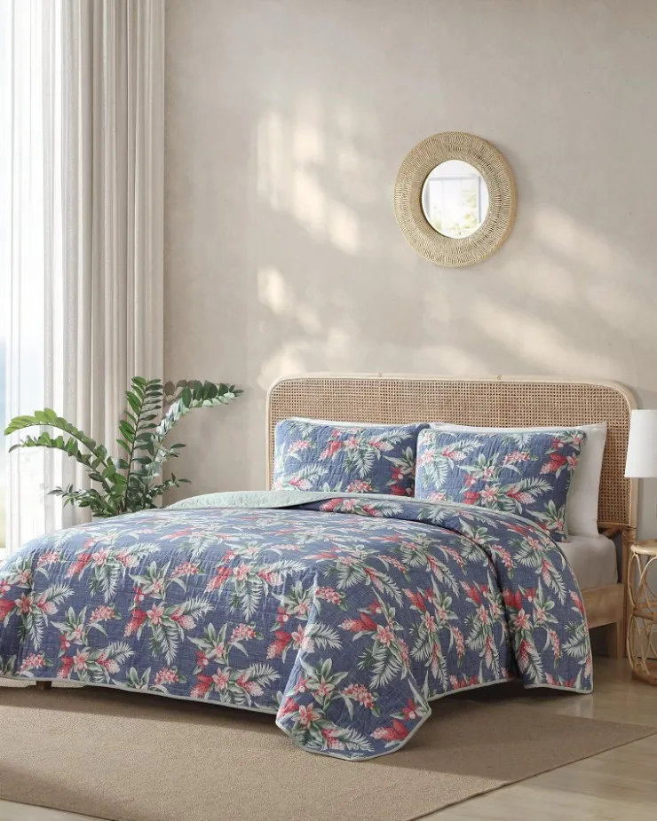 Tommy Bahama Quilts & Blankets<Floral Enchantment Reversible 3-Piece Full/Queen Quilt Set