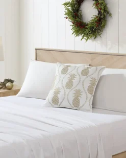 Tommy Bahama Pillows & Shams<en Pineapples Embroidered Decorative Pillow