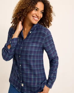 Women Tommy Bahama Tops & Shirts<Golden Sands Flannel Shirt
