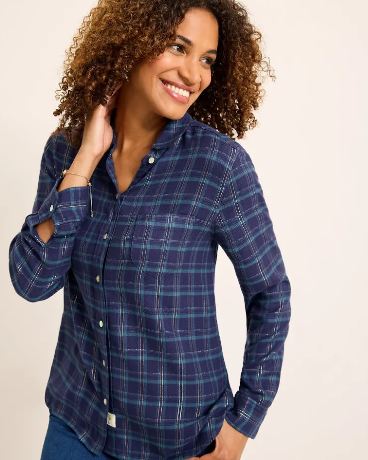 Women Tommy Bahama Tops & Shirts<Golden Sands Flannel Shirt