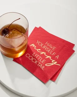 Tommy Bahama Drinkware & Bar<Have Yourself a Merry Little Cocktail Napkins