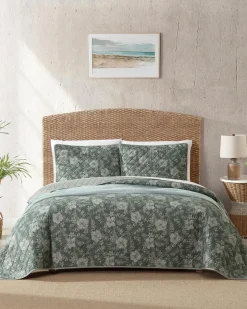 Tommy Bahama Quilts & Blankets<Hibiscus Reversible 3-Piece Full/Queen Quilt Set