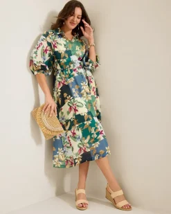 Women Tommy Bahama Dresses<Hightide Flora Midi Shirt Dress