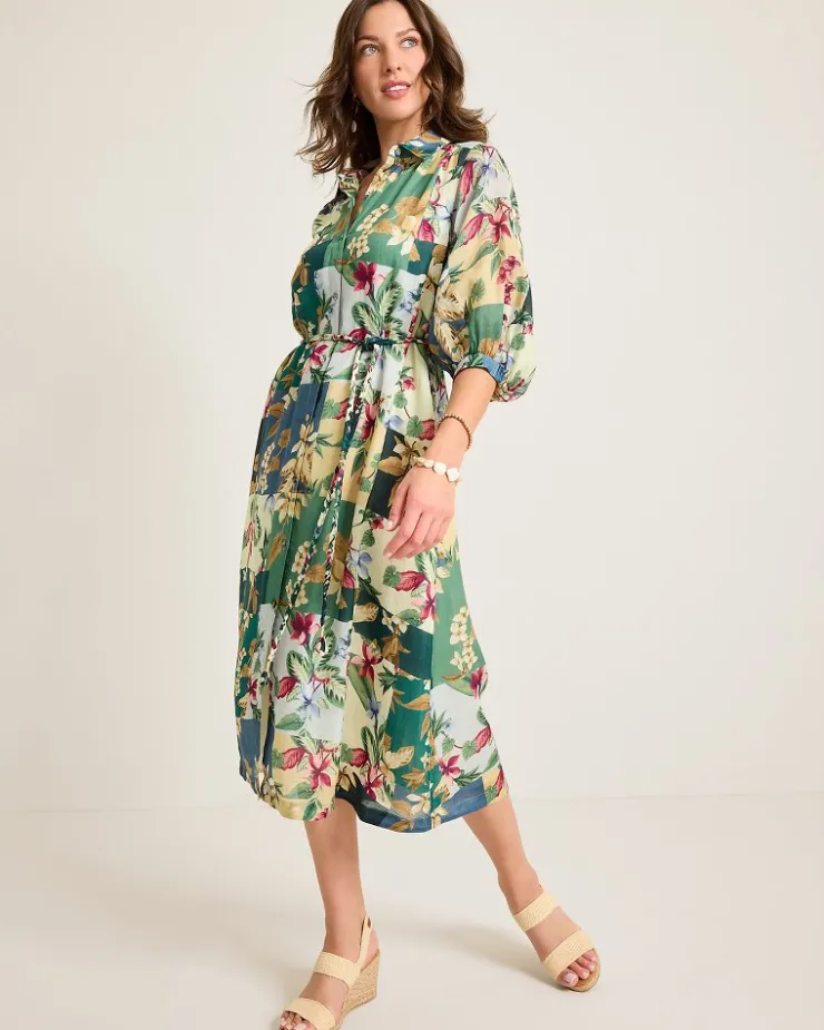 Women Tommy Bahama Dresses<Hightide Flora Midi Shirt Dress