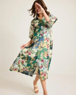 Women Tommy Bahama Dresses<Hightide Flora Midi Shirt Dress