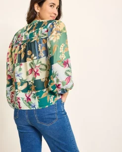 Women Tommy Bahama Tops & Shirts<Hightide Flora Pintuck Blouse