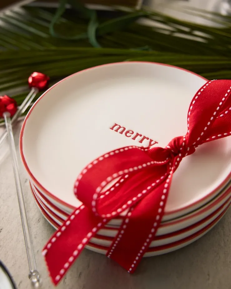 Tommy Bahama Drinkware & Bar<Holiday Appetizer Plates—Set of 4